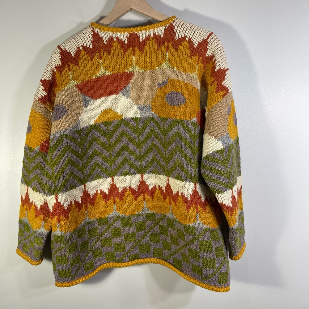 Rare Vintage Amano Rainbow Cardigan Sweater Top Size M/L - Picture 6 of 11